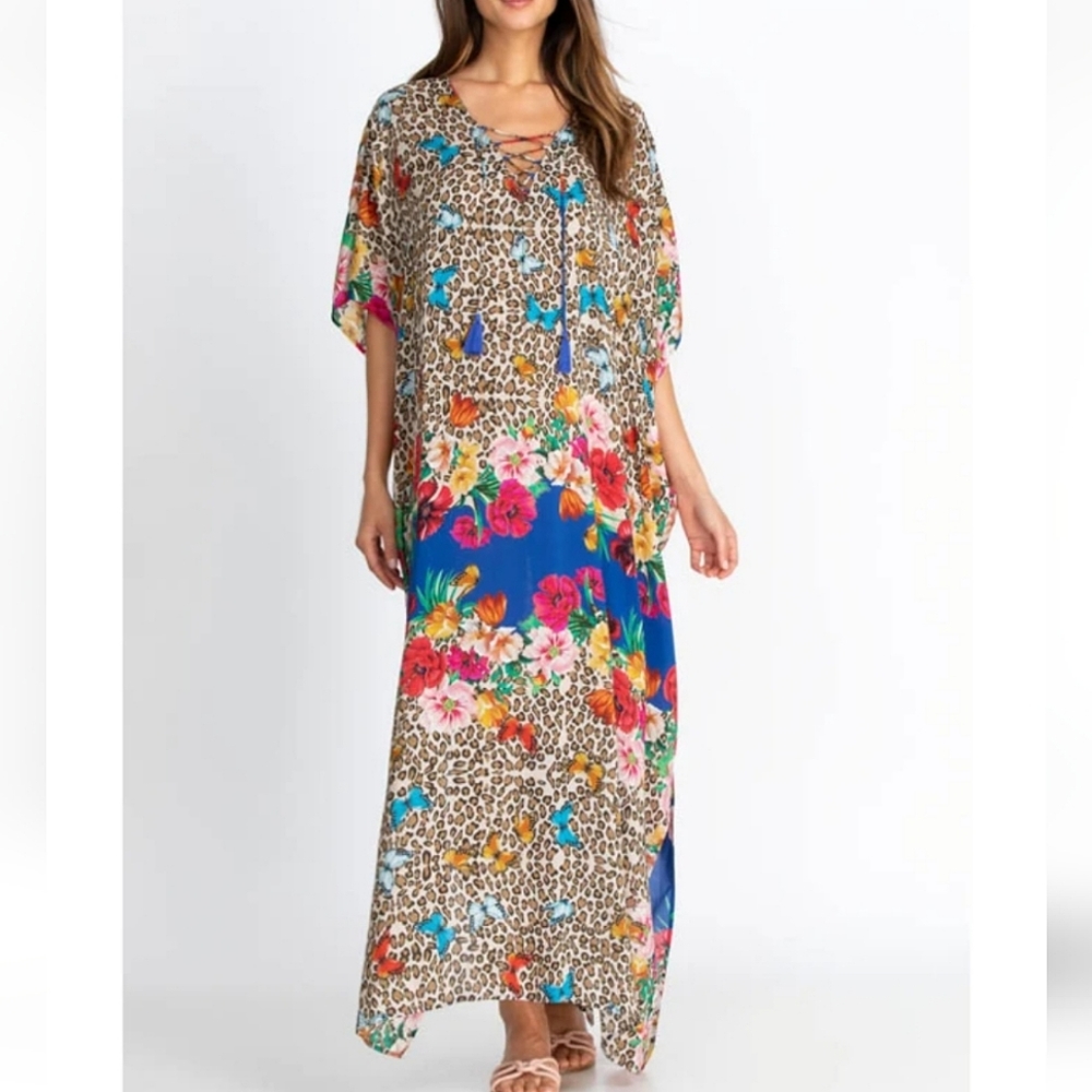Johnny Was Lace Up Kaftan